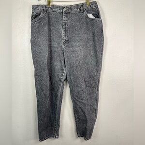 Lee black wash vintage high rise mom jeans